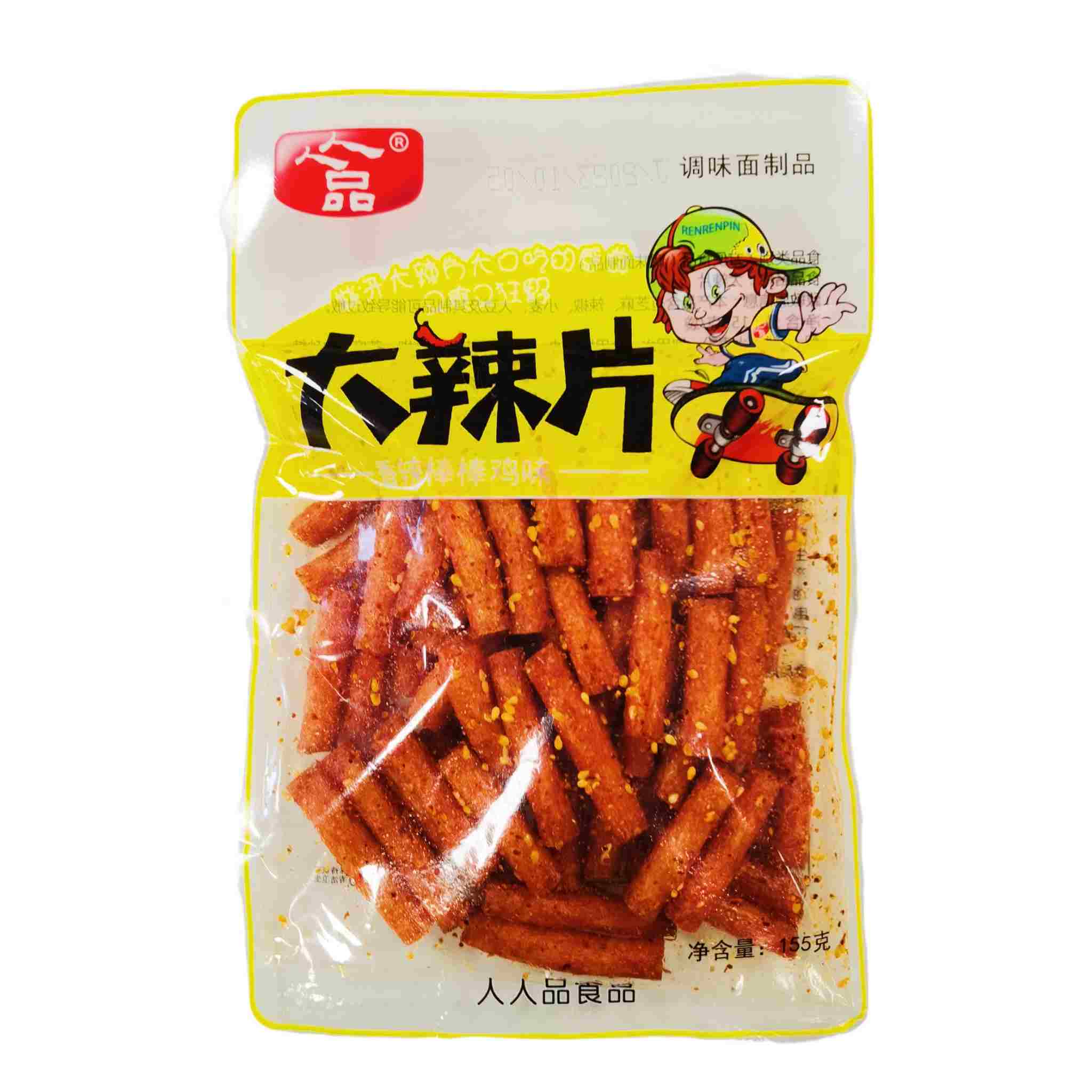 H360201人人品大辣片155g香辣棒棒鸡味