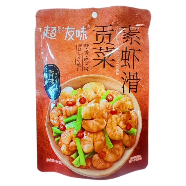 H351231超友味素虾滑贡菜100g香辣味