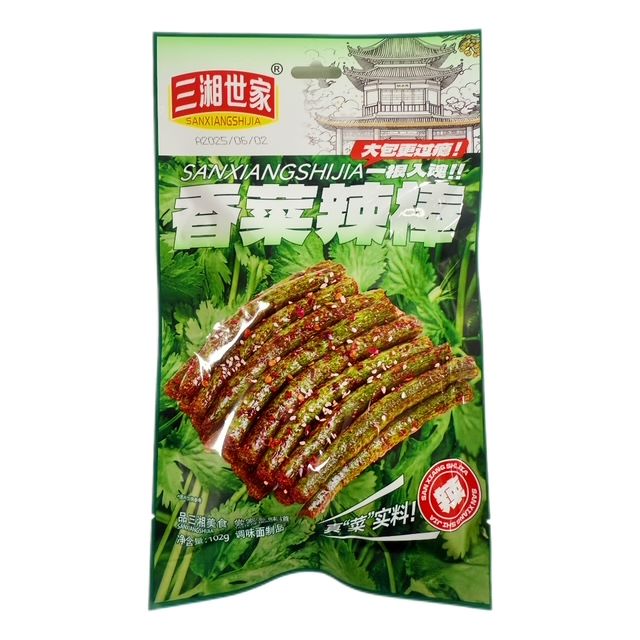 H351101三湘102g香菜辣棒（辣条）
