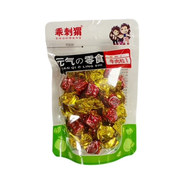 H360401乘刺猬元气牛肉粒香辣味50g